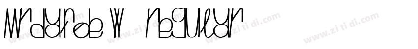 MrDafoe W05 Regular字体转换